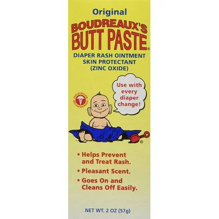 Boudreaux's Butt Paste Diaper Cream, Original, 2 Ounce (Pack of 2), Pack of two, Each 2 Ounces By Boudreauxs Butt Paste | Walmart (US)