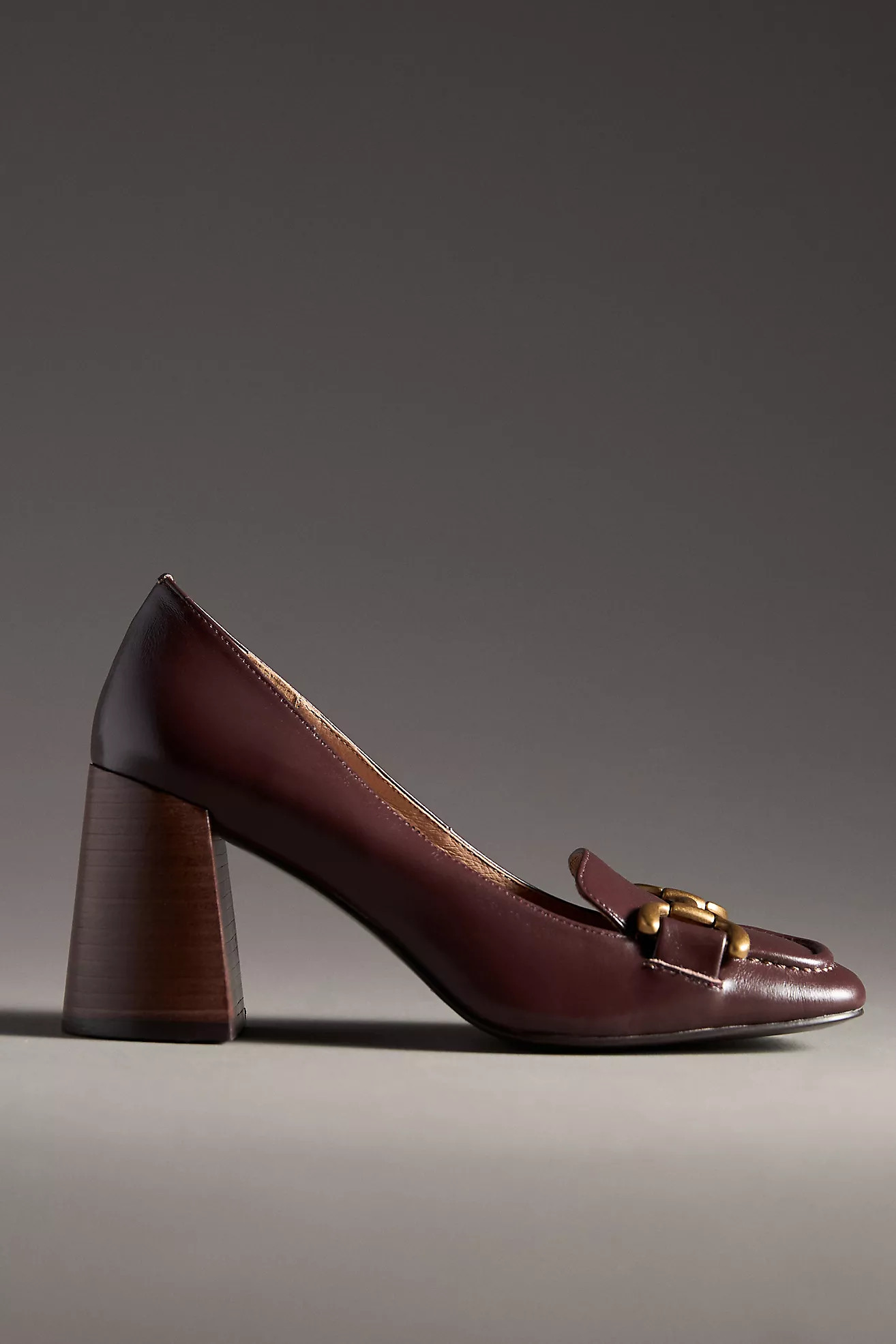 Bibi Lou Zagreb Wood Stacked Heels | Anthropologie (US)