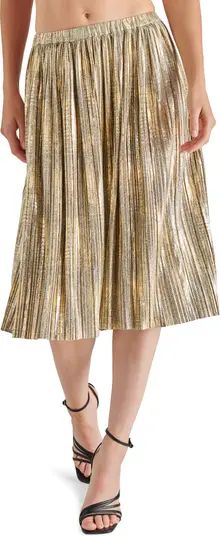 Steve Madden Darcy Metallic Pleated Skirt | Nordstrom | Nordstrom