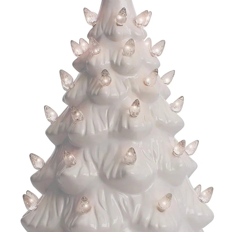 The Holiday Aisle® Ceramic Christmas Tree That Lights Ups-Inspired Vintage Christmas Tree-Indoor... | Wayfair North America