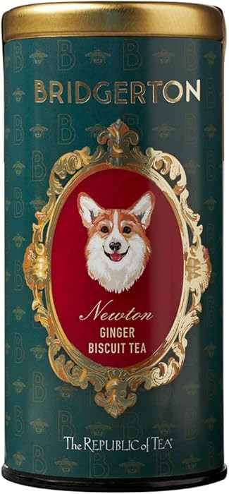 The Republic of Tea – Bridgerton Newton Ginger Biscuit Tea, 36 Tea Bags, Caffeine-Free | Amazon (US)