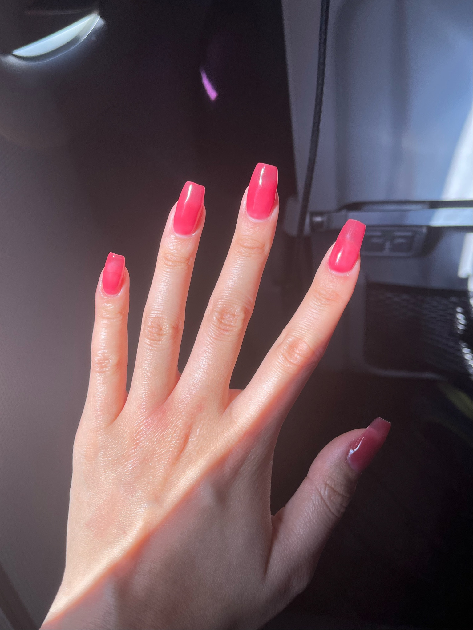 Basic pink jelly nails 🫶🏻