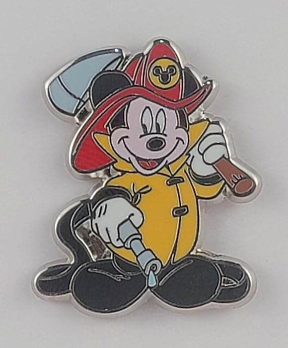 Disney Pin - Professions - Mystery Series - Mickey - Fireman - Firefighter - Pin Only | Amazon (US)