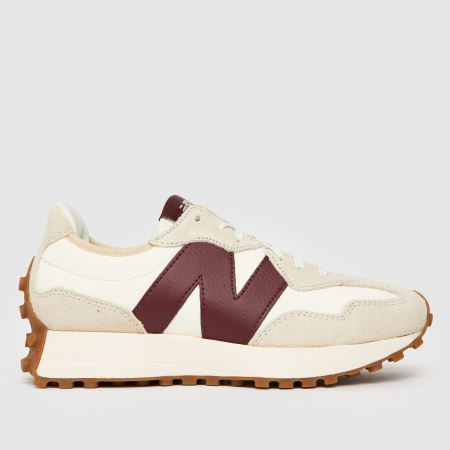 Womens White & Burgundy New Balance 327 Trainers | schuh | Schuh