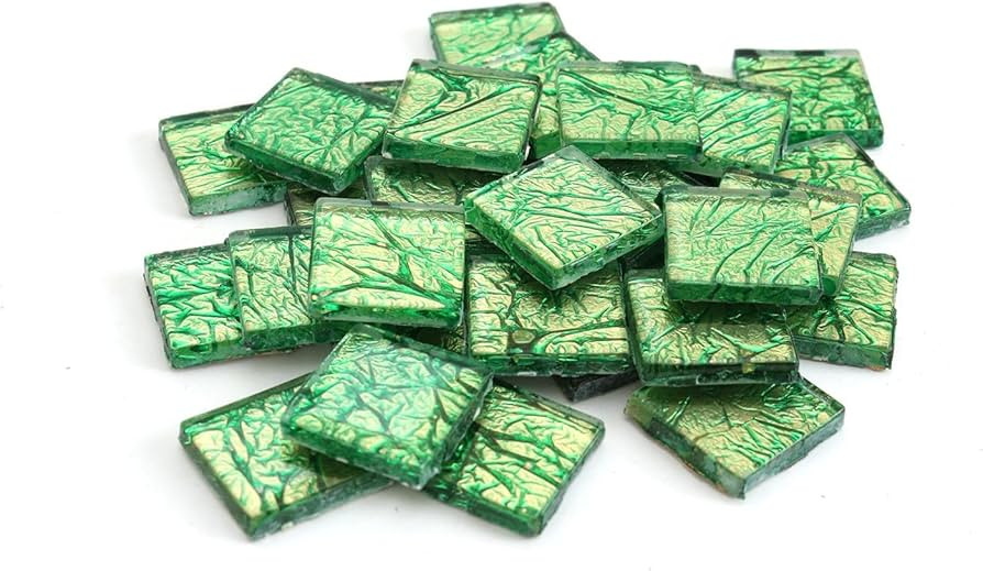 Milltown Merchants 3/4 Inch (20mm) Foil Mosaic Tile, 1 Pound (16 oz. Bag) (1 Pound, Green) | Amazon (US)
