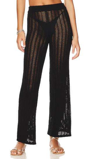 Maeve Knit Pants in Black | Revolve Clothing (Global)