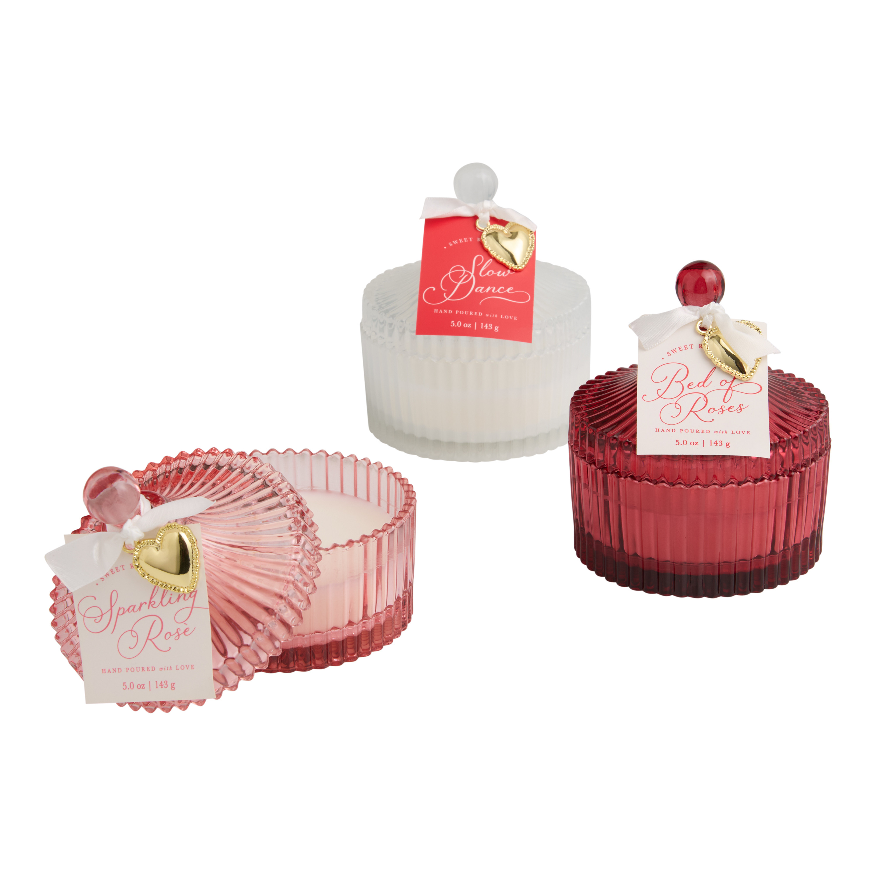 Trinket Dish Ribbed Glass Scented Candle | World Market