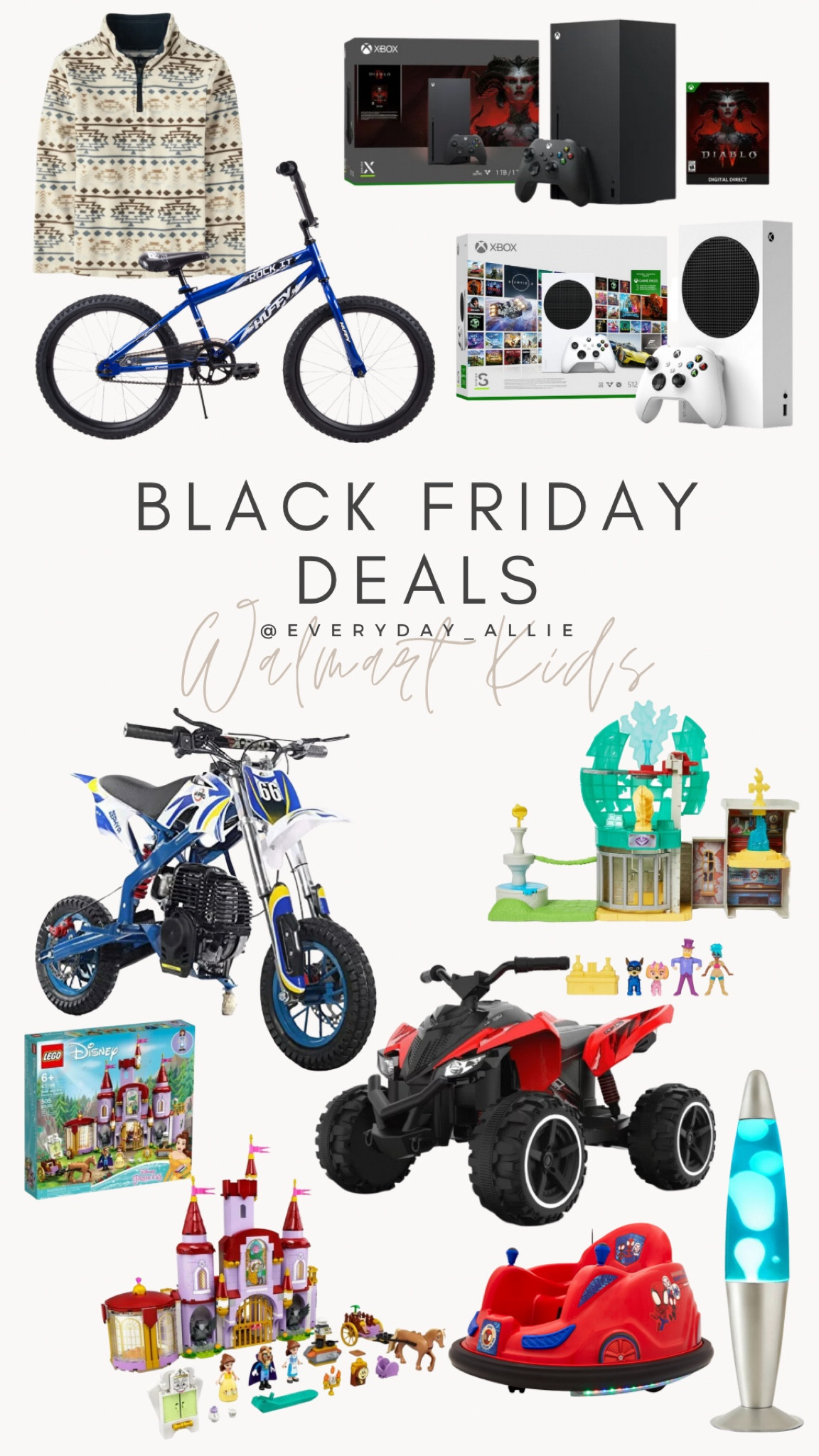 Walmart Black Friday deals for kids. 

Bike, dirt bike, PlayStation, Xbox, paw patrol, legos

#LTKCyberWeek #LTKkids #LTKGiftGuide