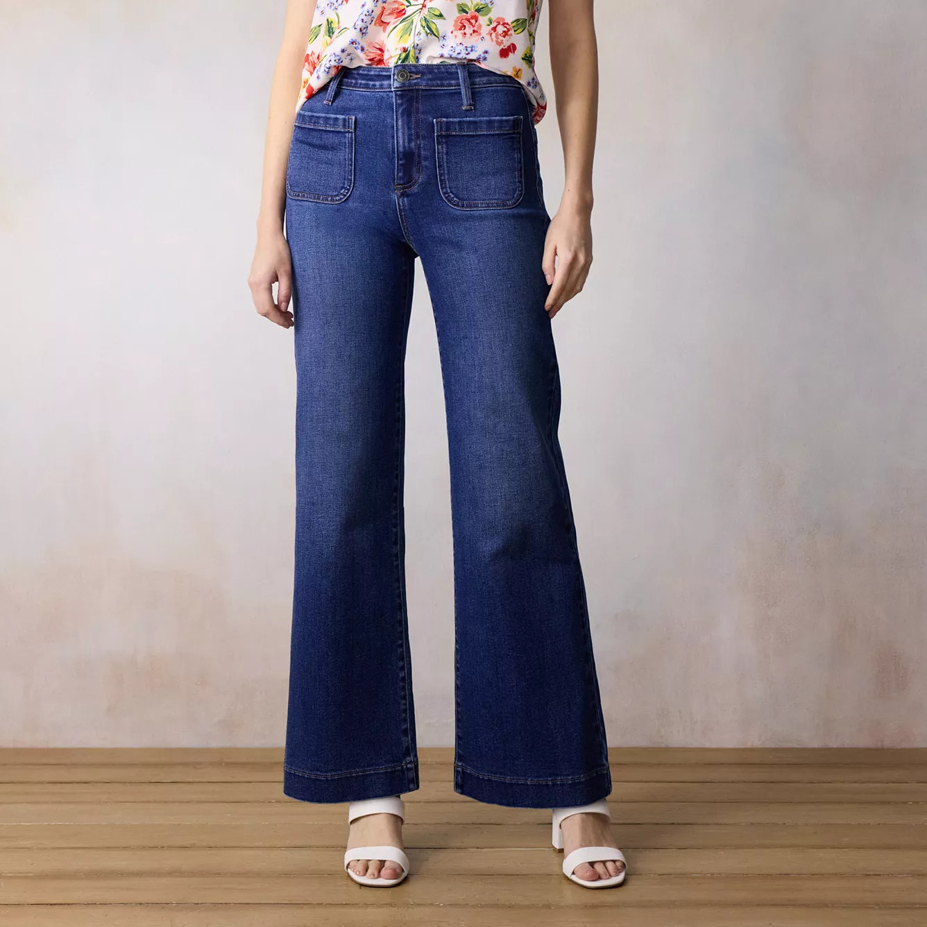 Women's LC Lauren Conrad Super High Rise Wide Leg Jeans | Kohl's