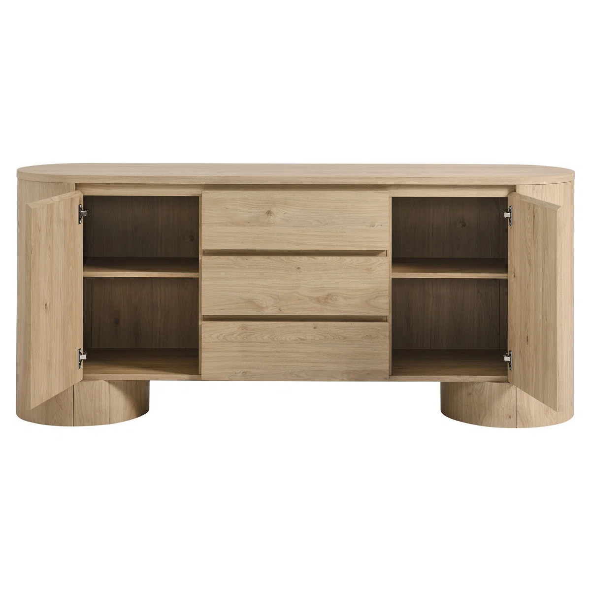 Duval 71" Rounded Sideboard Storage Cabinet | Wayfair North America