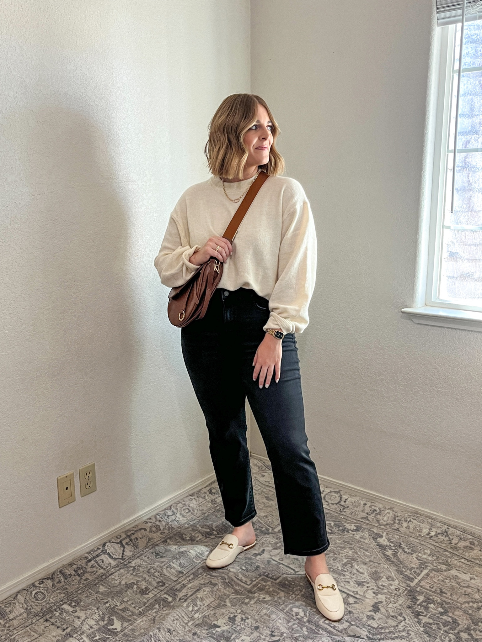 Basic cream sweater with black jeans//
Wearing 10 short in jeans (tts, I’m 5’4)
Wearing M in sweater (runs big)

#LTKfindsunder50 #LTKmidsize #LTKstyletip