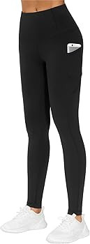 THE GYM PEOPLE Thick High Waist Yoga Pants with Pockets, Tummy Control Workout Running Yoga Leggi... | Amazon (US)