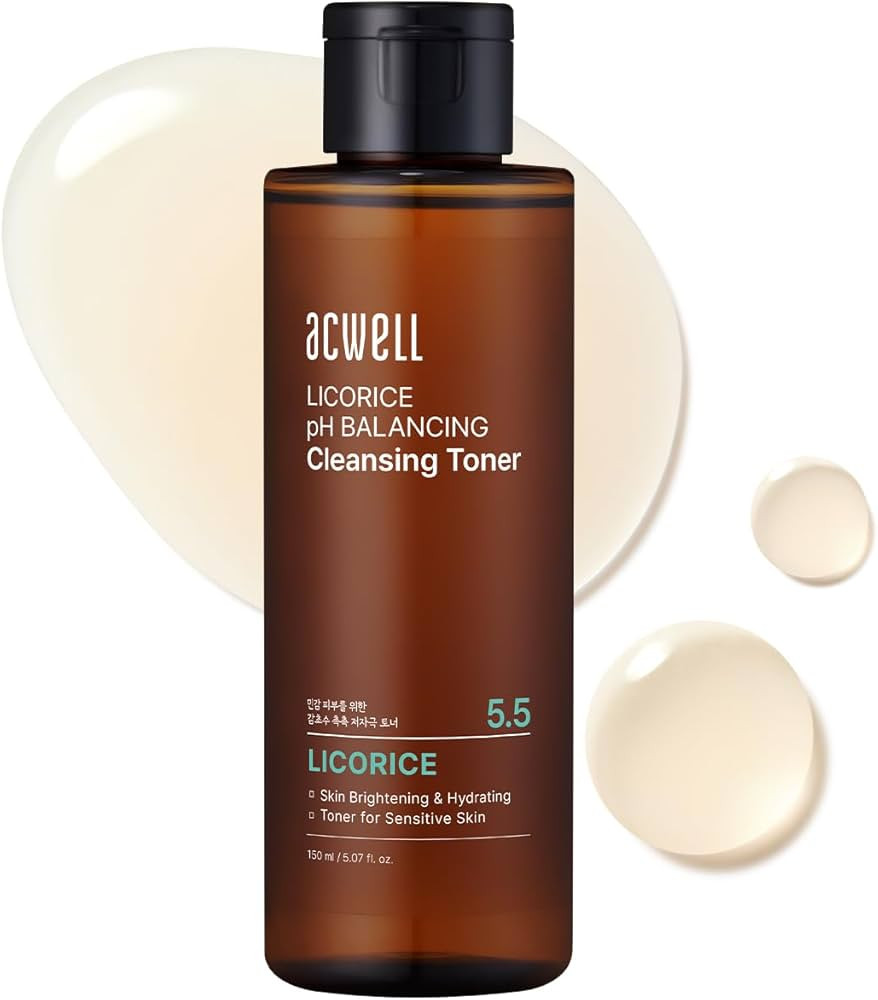 ACWELL Licorice pH Balancing Cleansing Toner 5.07 fl.oz. - PH5.5 Hydrating Makeup Cleansing Astri... | Amazon (US)