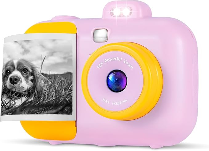 Kids Camera Instant Camera, Kids for 3-12 Year Old Girls Boys, Kids Digital Camera Instant Print ... | Amazon (US)