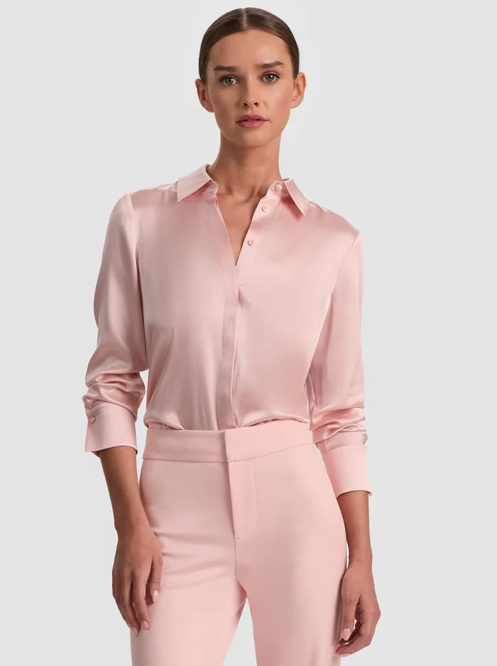 BRADY SILK BLOUSE | Alice + Olivia