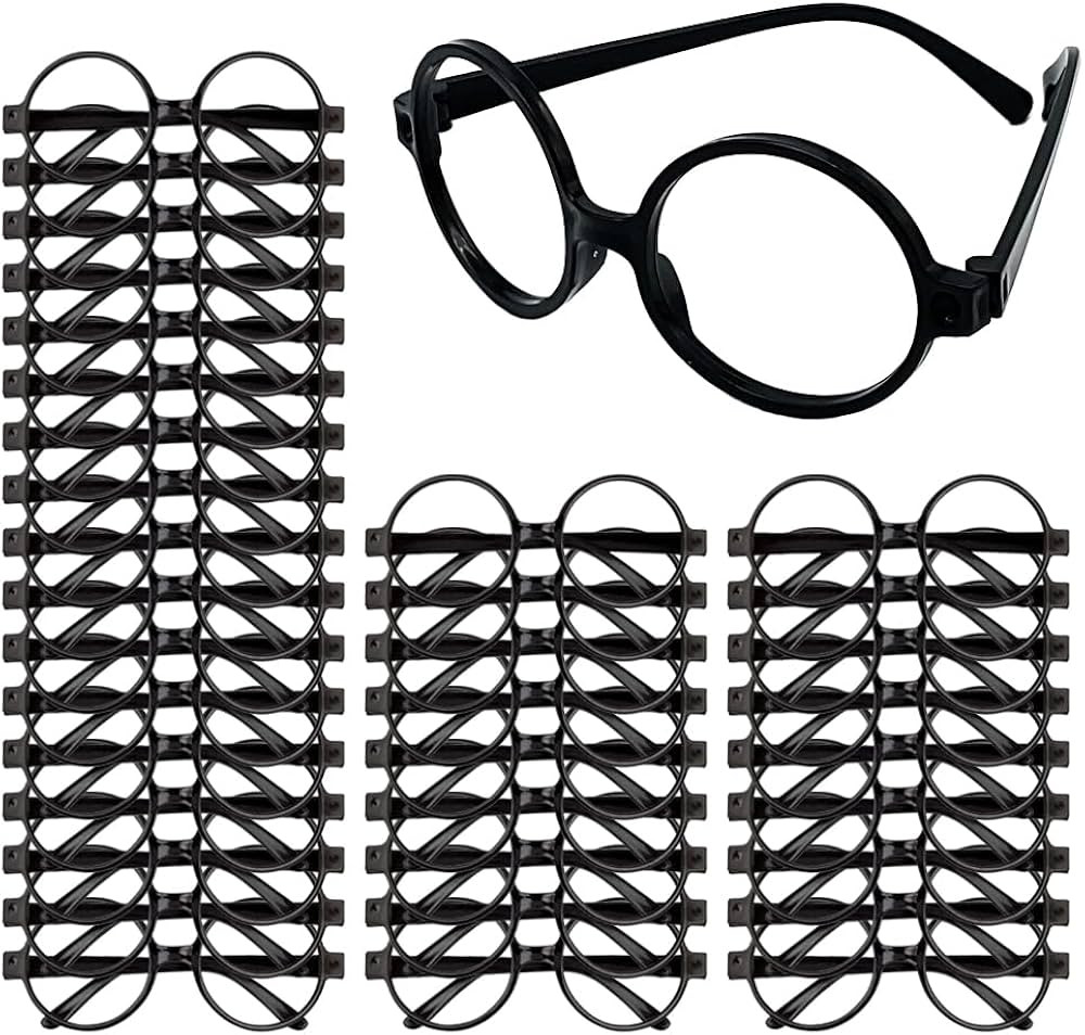 ATOPXiNG 12 Pack Wizard Glasses Plastic Round Frame with No Lenses For Wizard Party Favors Boys G... | Amazon (US)