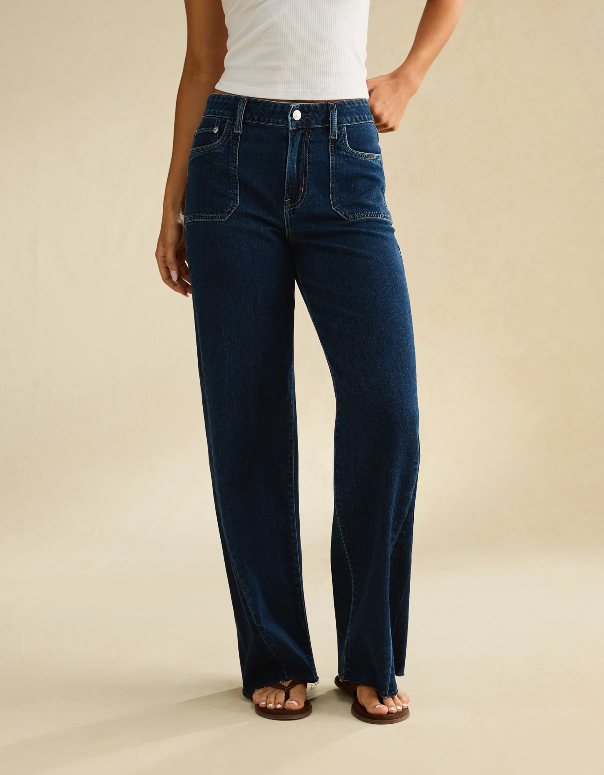 AE Super High-Waisted Baggy Wide-Leg Jean | American Eagle Outfitters (US & CA)