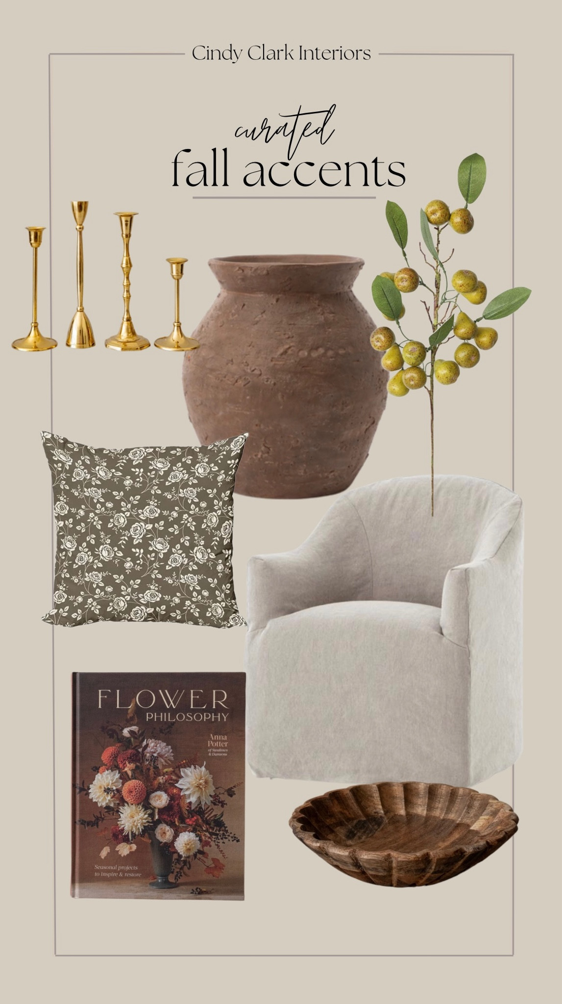 Some beautiful fall accents to incorporate into your home that will easily transition into winter.

Vase, vintage, faux stems, candlesticks, arm chair, book, pillow, house of jade, kathy kuo home

#LTKhome #LTKFind #LTKSeasonal