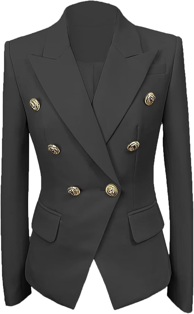 Womens Casual Blazers Long Sleeve Lapel Button Suit Jackets Slim Fit Work Office Blazer Jacket fo... | Amazon (US)