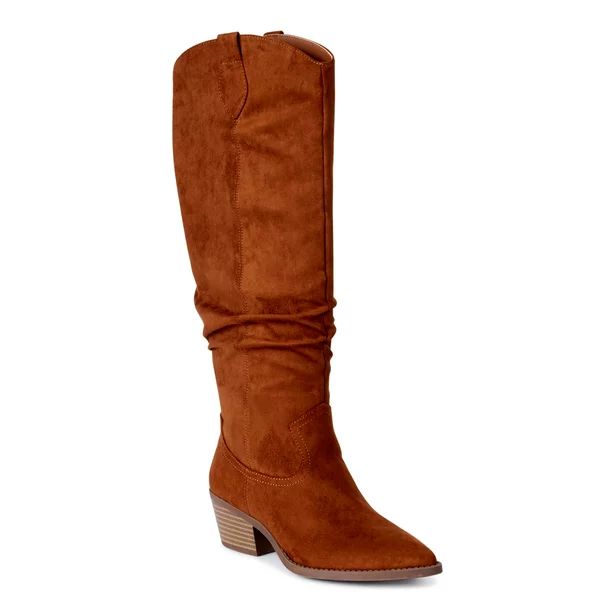 Scoop Women’s Wendy Slouch Western Boots | Walmart (US)