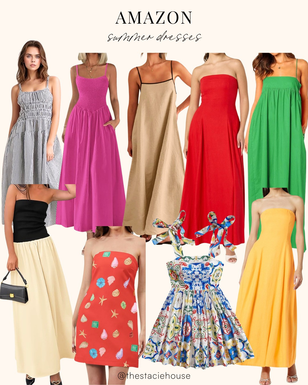 Chic Summer dresses from Amazon! 

 #summerdress #amazon #summeroutfits #LTKSeasonal #LTKFindsUnder50 #LTKStyleTip