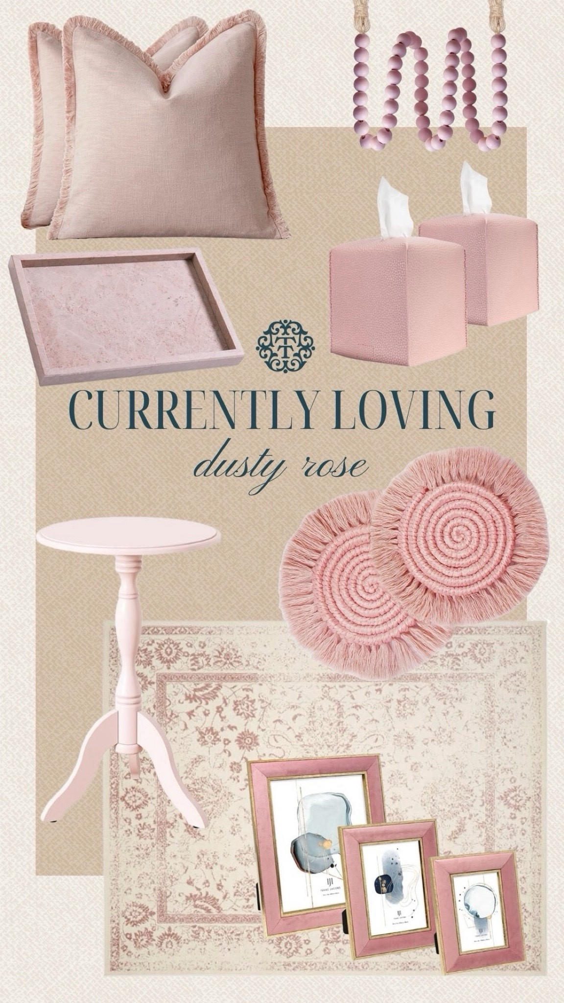 Dusty rose has been one of our favorite colors lately. We love how it adds warmth through artwork, textiles, and small decorative accents without feeling too bold. It’s such a pretty way to bring color into a room while still keeping the space calm and welcoming.

#LTKHome #LTKSeasonal