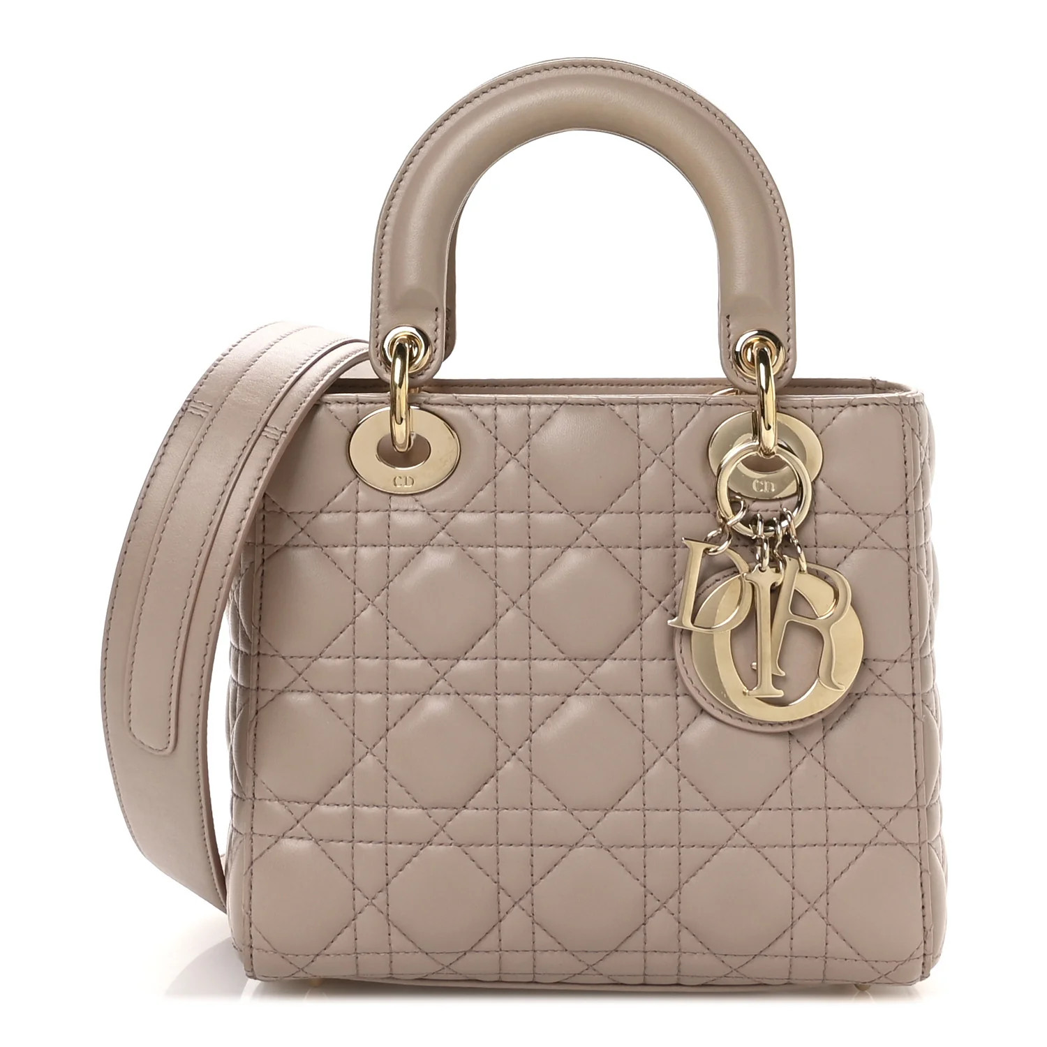 Lambskin Cannage Small My ABC Dior Lady Dior Fard | FASHIONPHILE (US)