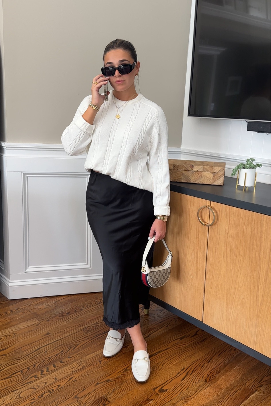 Love pairing a sweater and silk skirt! Silk skirts are an essential this fall & can be styled so many differnt ways🥰

#LTKSeasonal #LTKStyleTip #LTKFindsUnder50