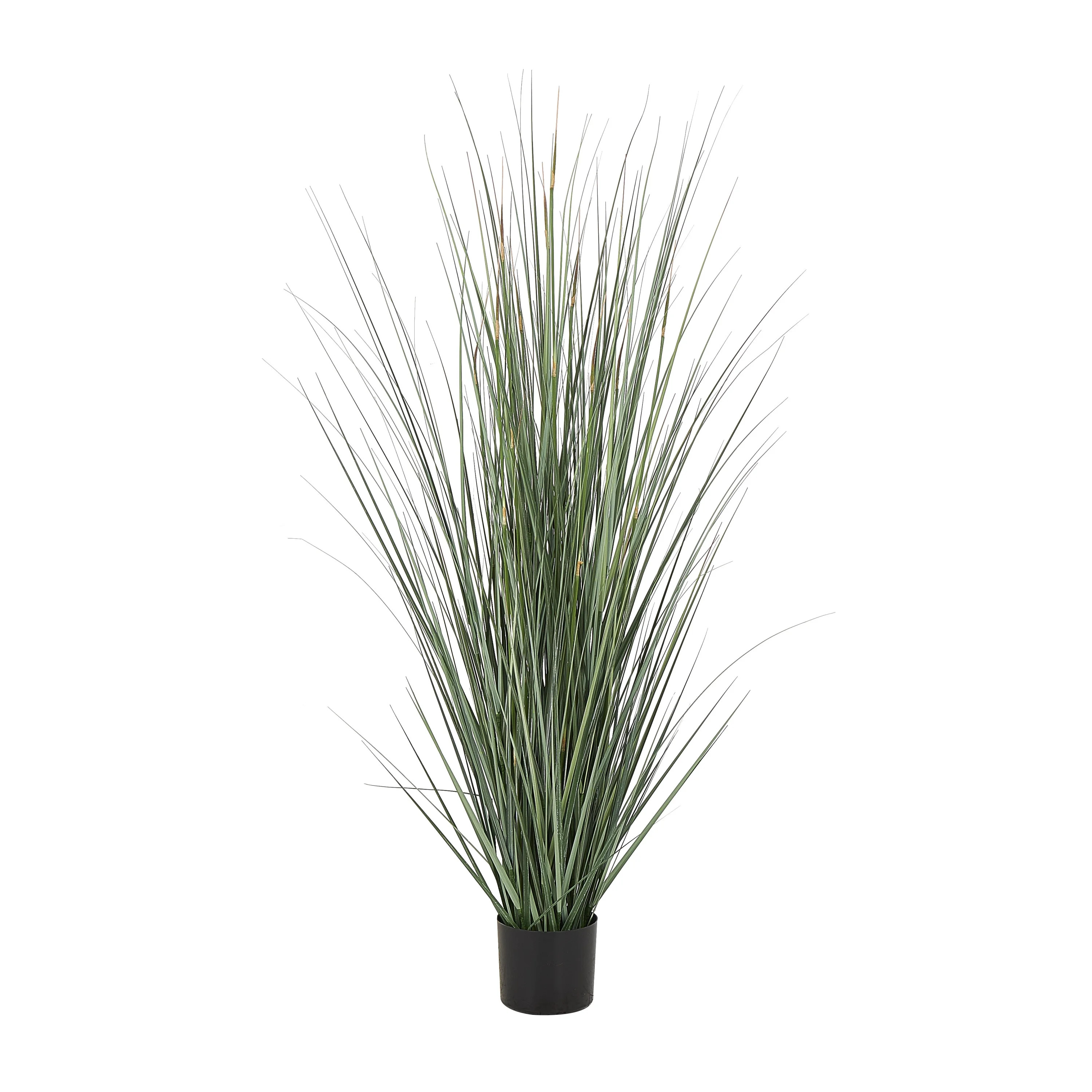 DecMode 61" Tall Artificial Onion Grass Plant in Black Plastic Pot - Walmart.com | Walmart (US)