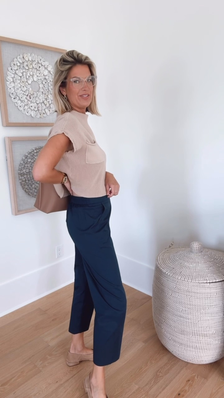 Teacher outfit idea.  Dress up these pull on pants. I’m 5’11” wearing size small.

#LTKgrwm #LTKWorkwear #LTKOver40