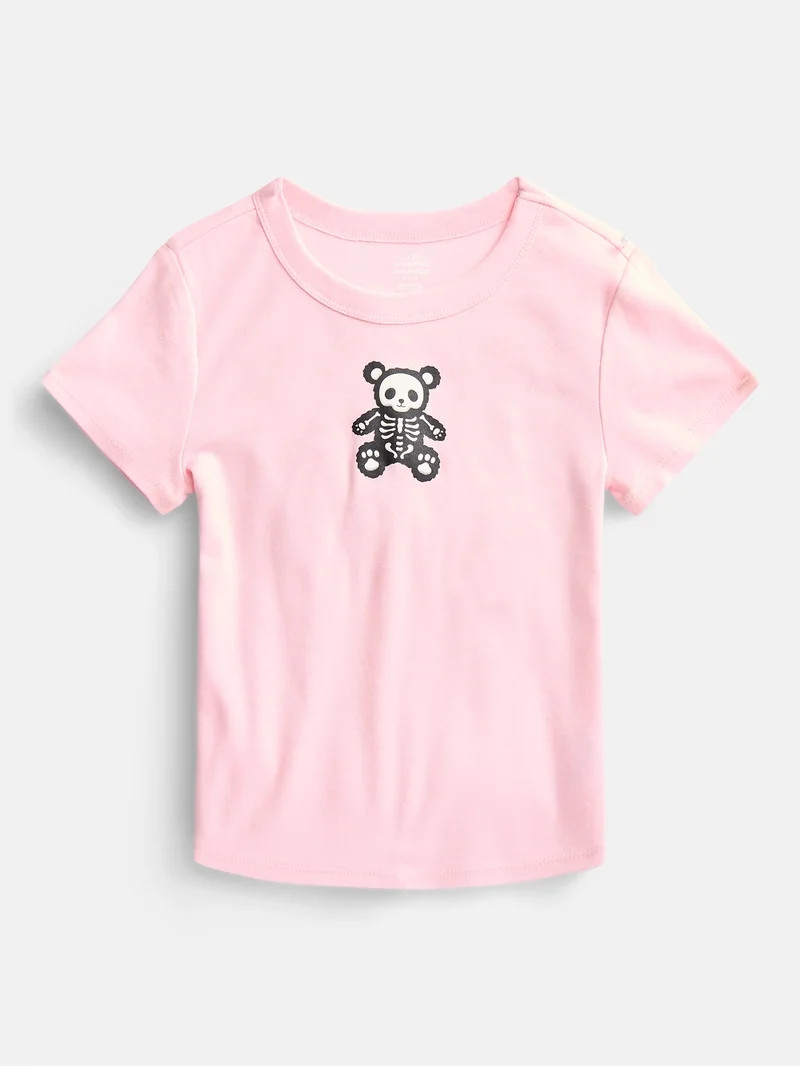 Halloween Girls Graphic Tee with Short Sleeves from Way to Celebrate, Sizes 4-18 & Husky | Walmart (US)