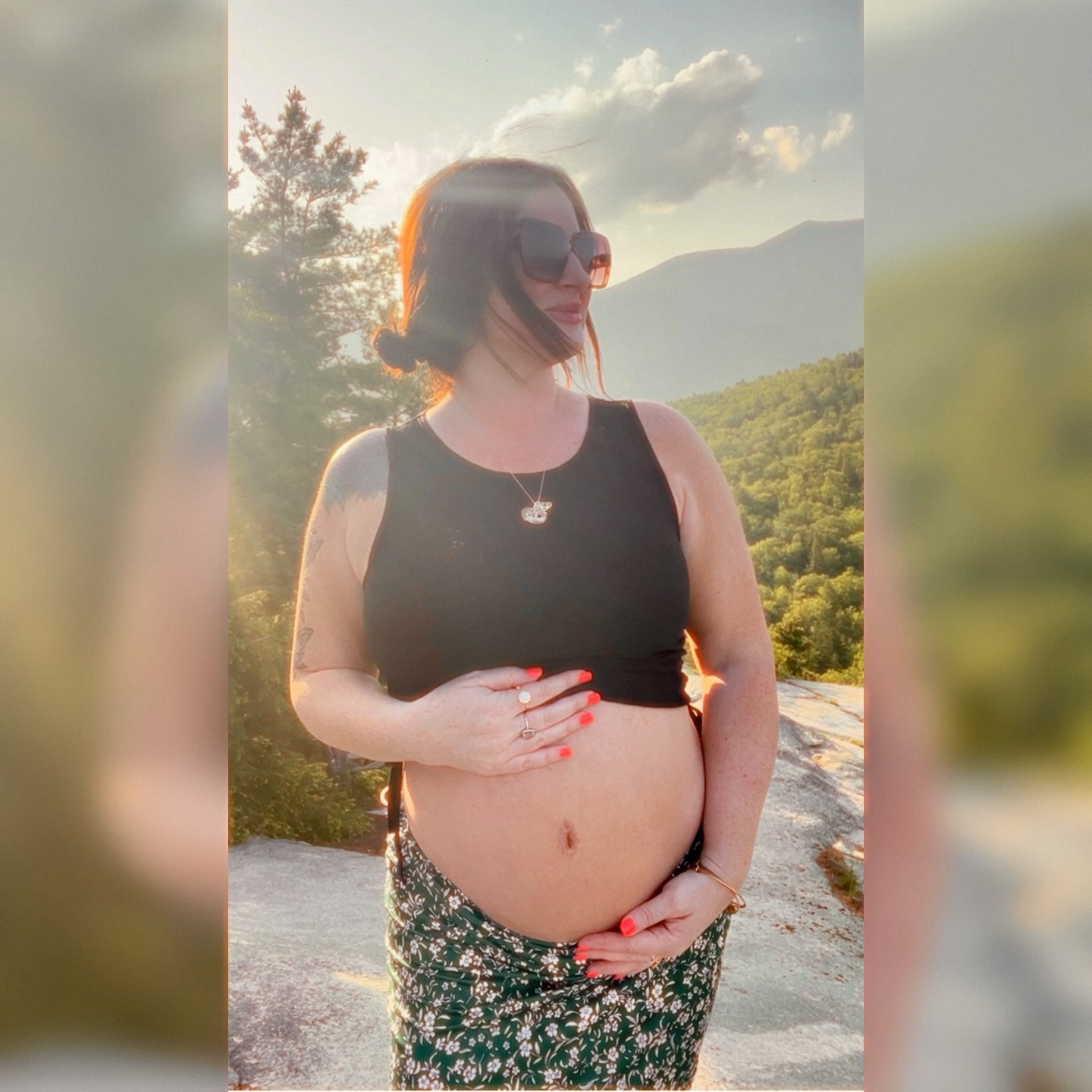NH Mountains and baby bumps! 
Love this lightweight outfit. 

#LTKBump