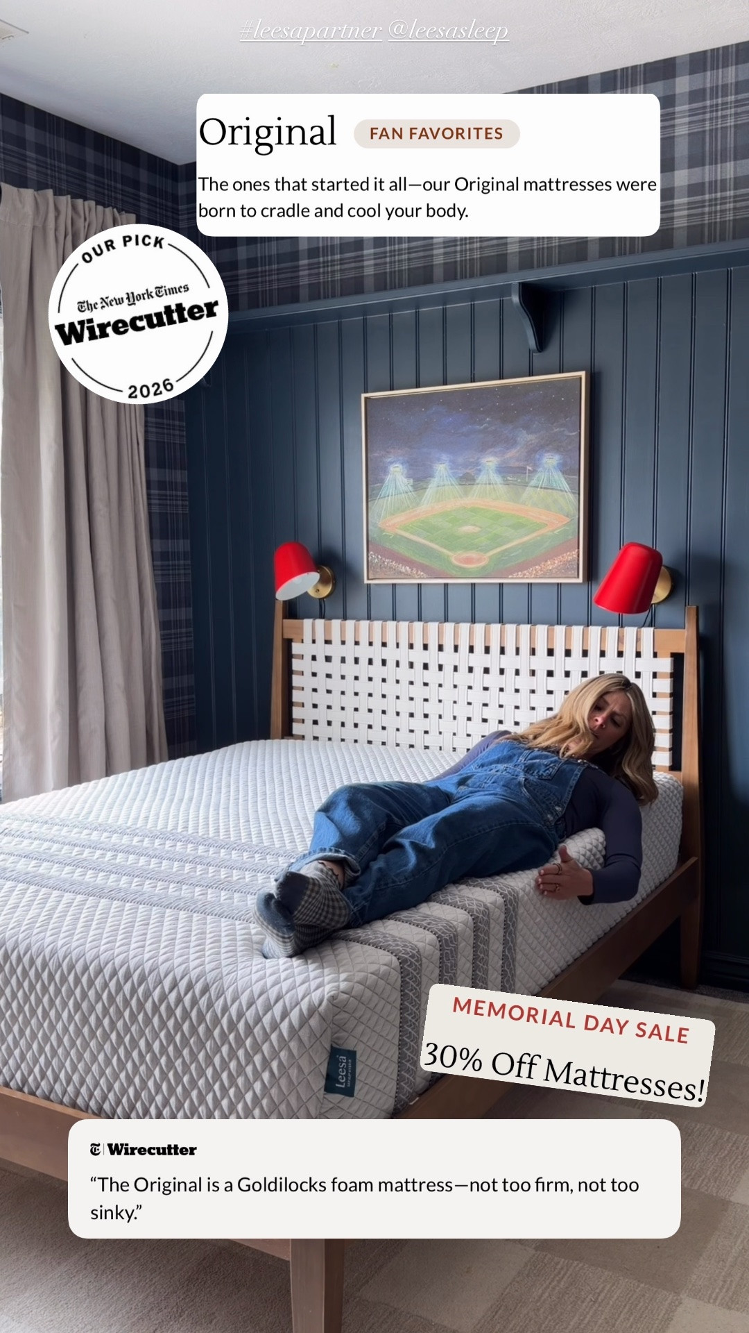 The Original 

Memorial Day Sale
30% off! + $75 off with code NESTINGWITHGRACE
@leesasleep #leesapartner