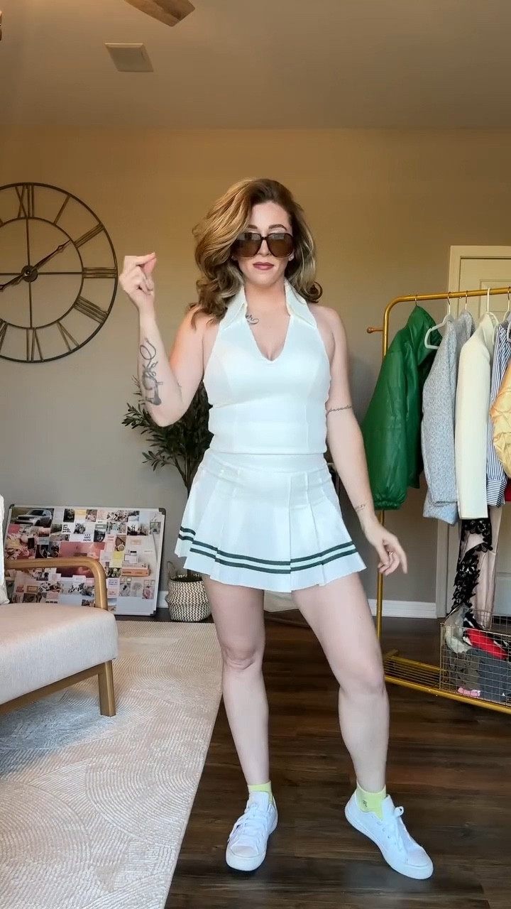 Sport glam just leveled up with these new pieces!

These fits are insanely comfy and still gives that polished look for anything from a quick match to mom errands.

Here's what I'm rocking:
• SLEEK V-NECK POLO PLAYSUIT (M)
• SLEEVELESS POLO TANK TOP (M)
• VARSITY TENNIS SKIRT (M)

And because we all love a little discount, grab yours for 15% off with my code ROBIN. Bringing that extra flair to activewear!

#LTKActive #LTKVideo #LTKFitness