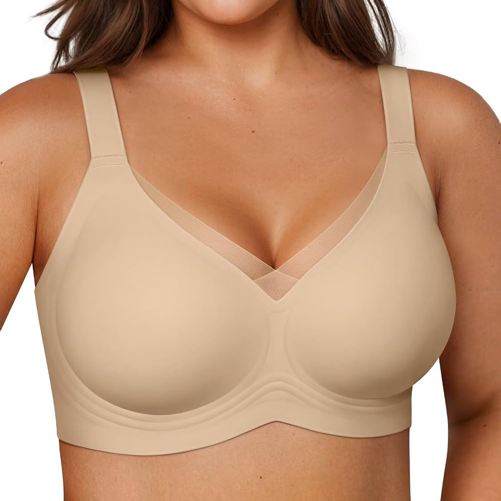 Vertvie Wireless Jelly Bra Seamless Supportive Crossover | Amazon (US)