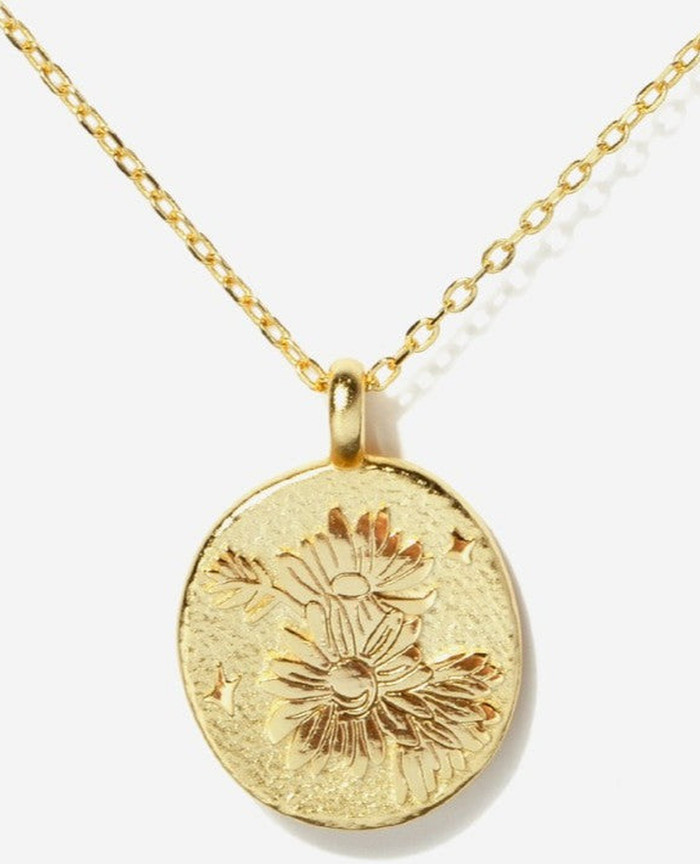 Gold Birth Flower Necklace | Nordstrom