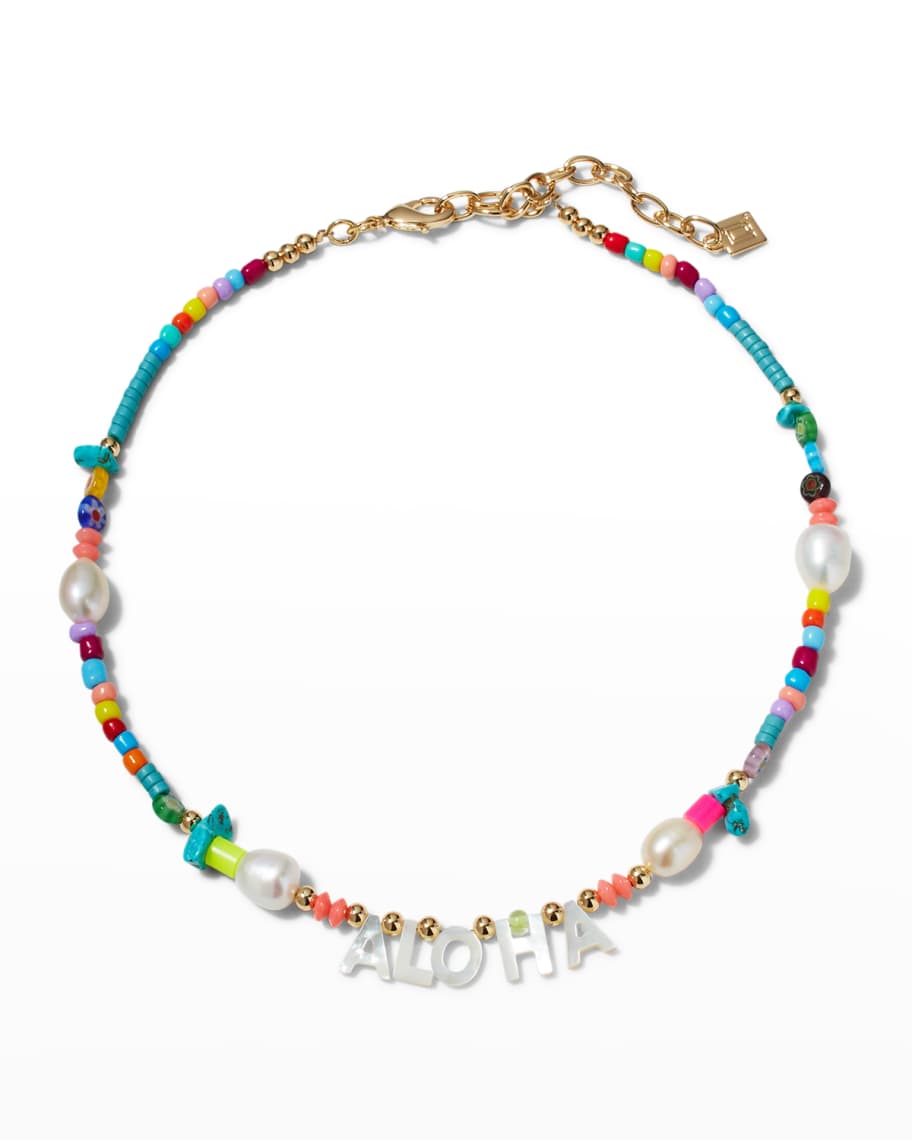 Dannijo Aloha Beaded Necklace | Neiman Marcus