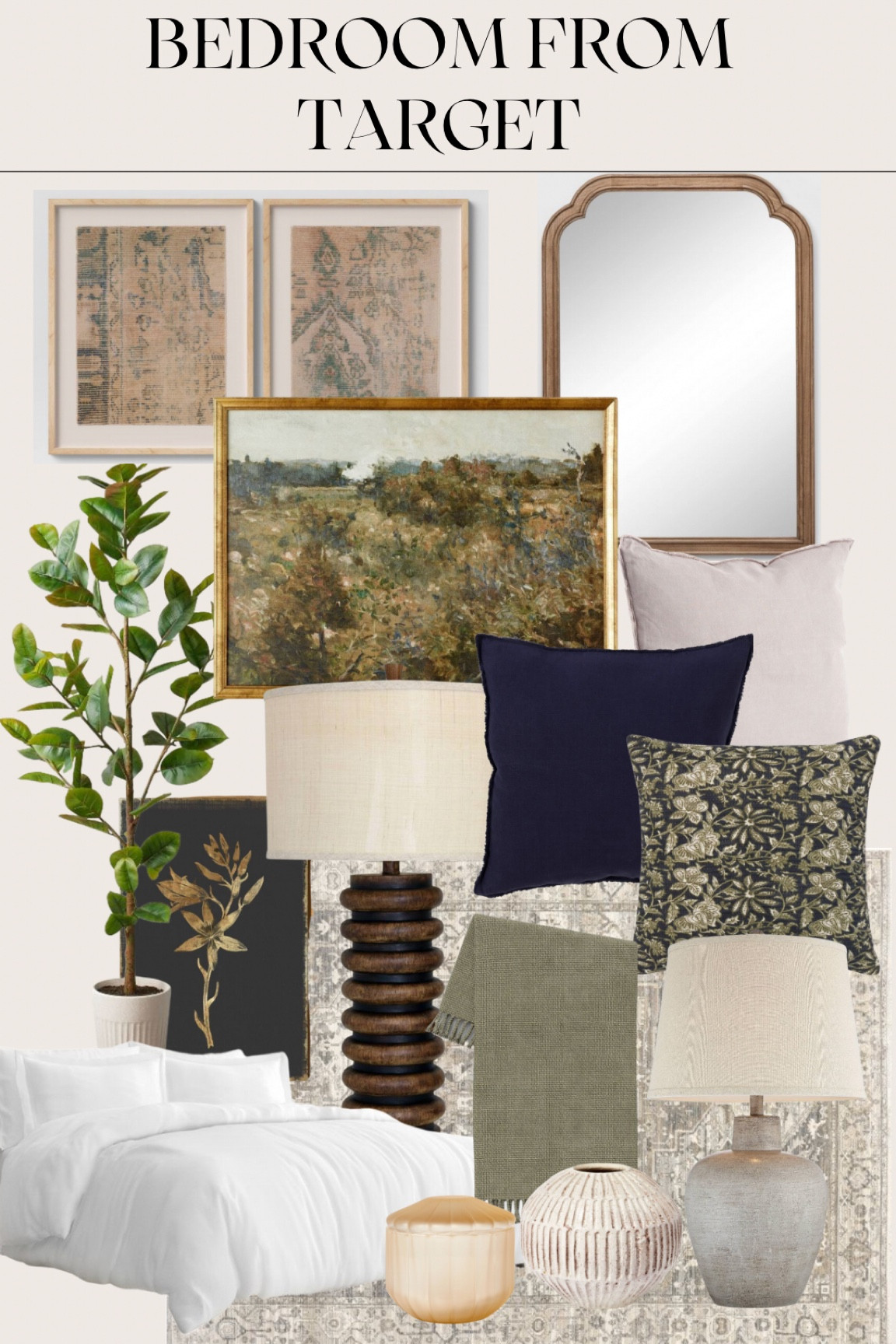 Organic Modern Bedroom decor all from Target! 🖤 moody hues have my heart!

#LTKhome #LTKFind