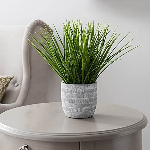 inFAVRDin FAVRD Artificial Plants Artificial Grass in Cement Pot Environmentally Conscious Partly Re | Amazon (US)