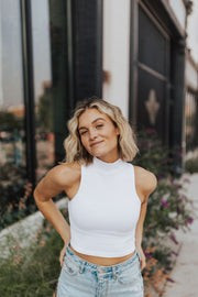 Tana Ribbed Turtle Neck Crop | Henly