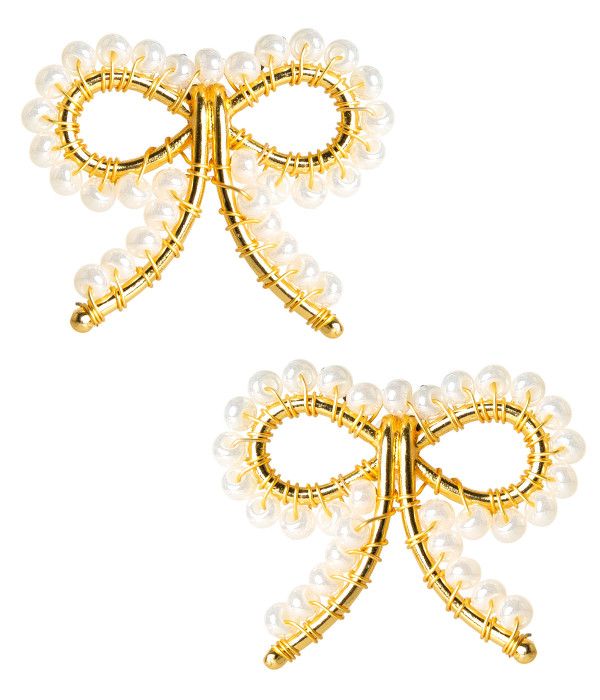 Little Bow Earrings - Pearl - Pre - Order | Lisi Lerch Inc