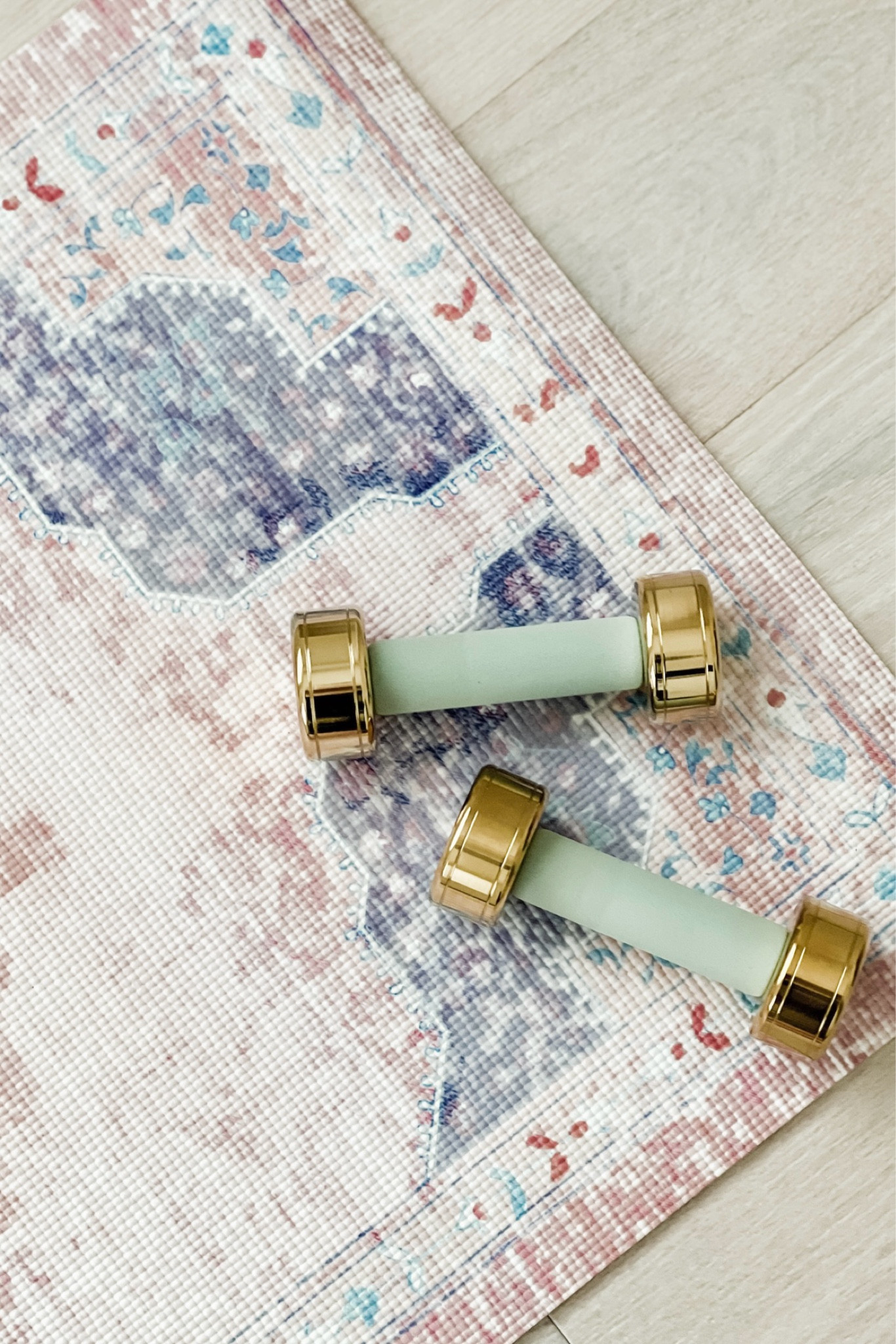 Who says exercise equipment can’t be pretty?? 😉 I love these padded dumbbells and my yoga mat that resembles a vintage rug! They’re perfect for me when I’m working on [re]building my strength (particularly on poor weather days when stroller walks aren’t happening).

#LTKActive #LTKFitness
