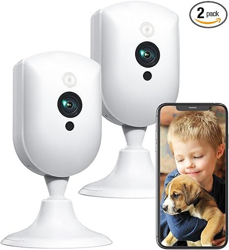 Smart Indoor Cameras, 1080p Pet /Dog/Puppy/Cat Camera with 24/7 HD Video, Night Vision, Sound/Mot... | Amazon (US)