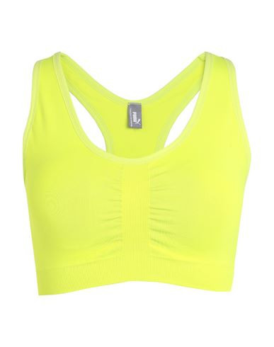 Puma 4keeps Shapeluxe Seamless Bra Woman Top Lime green Size S Nylon, Elastane, Lycra | YOOX (US)