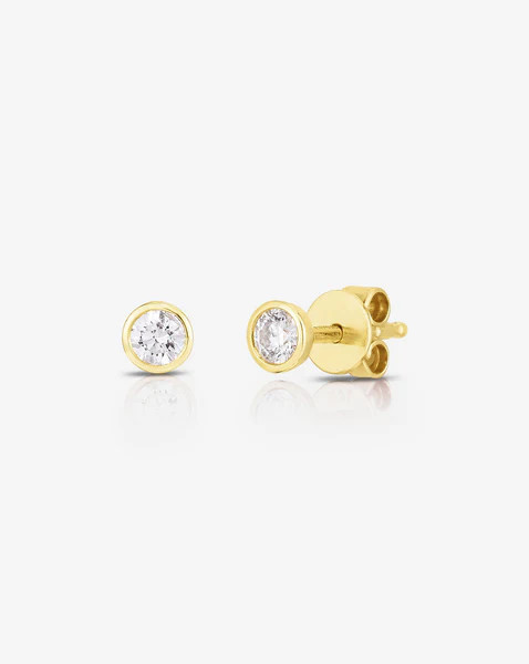 Bezel-Set Diamond Studs | Ring Concierge