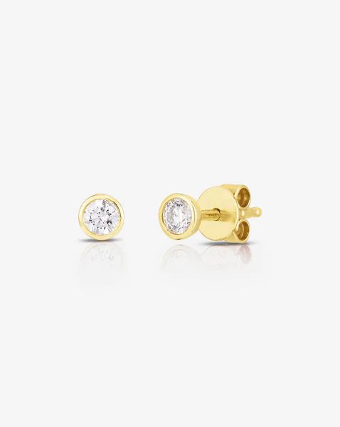 Bezel-Set Petite Diamond Studs | Ring Concierge