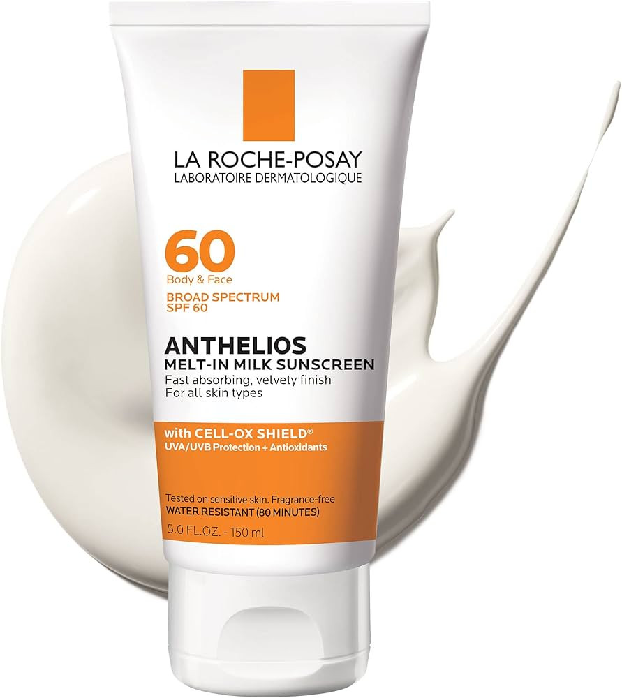 La Roche-Posay Anthelios Melt-In Milk Sunscreen SPF 60 | For Body & Face | Broad Spectrum SPF + A... | Amazon (US)