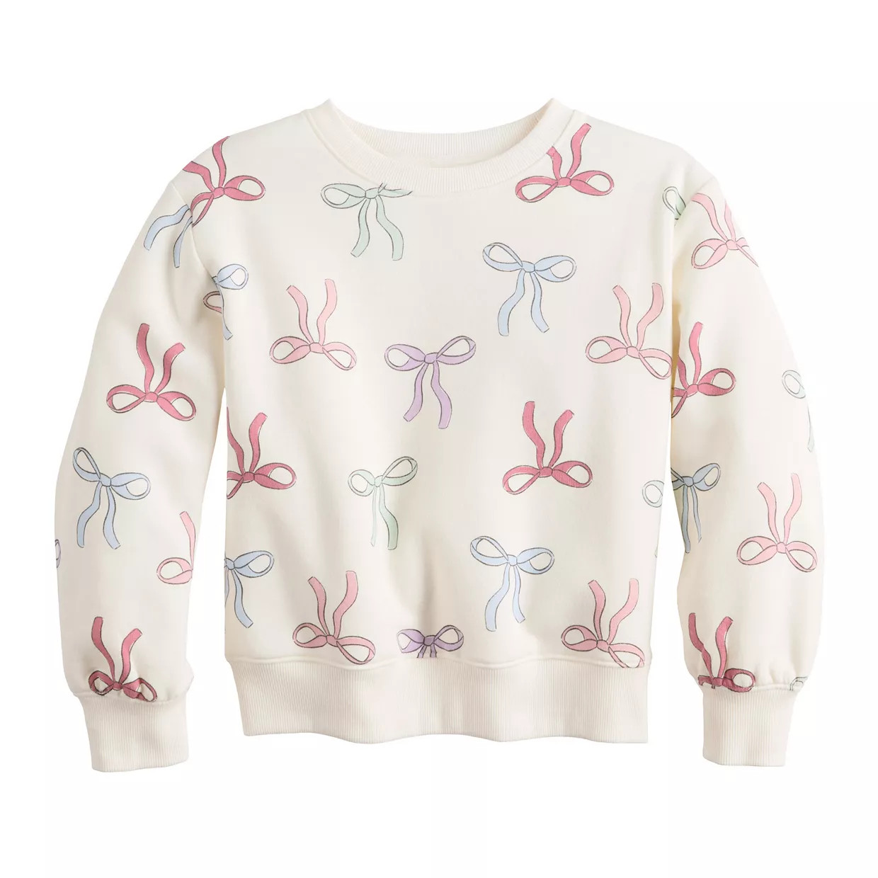 Girls 4-12 Jumping Beans® Core Fleece Crew Sweatshirt | Kohl's