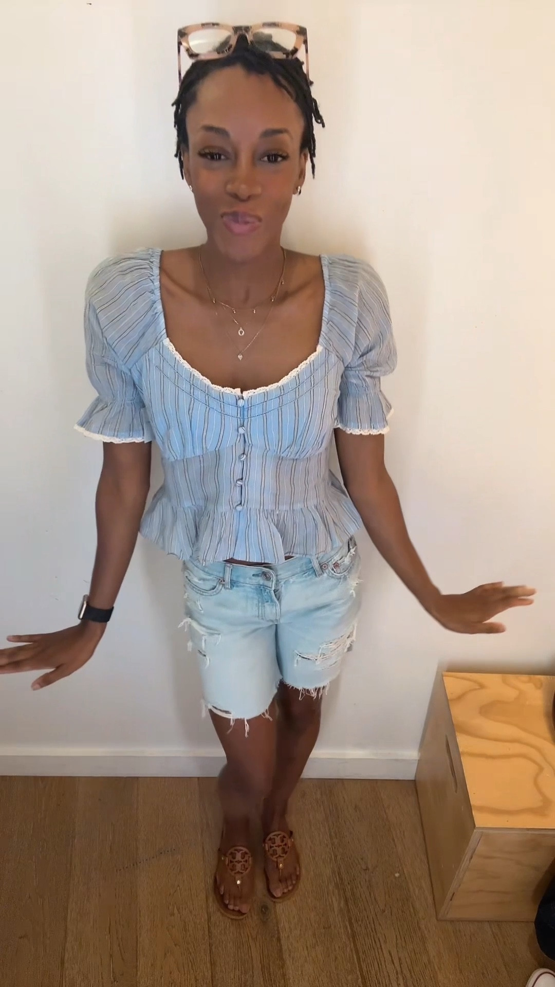 @American Eagle Outfitters everything 30% OFF including jeans! I am loving this top for Spring. Casual but can easily turn elevated with the right fit  

#LTKSeasonal #LTKootd