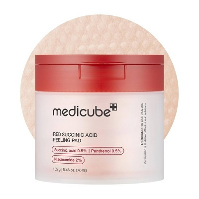 medicube Korean Skincare Red Succinic Peeling Toner Pads | Target